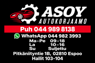 Asoy autokorjaamo Espoo